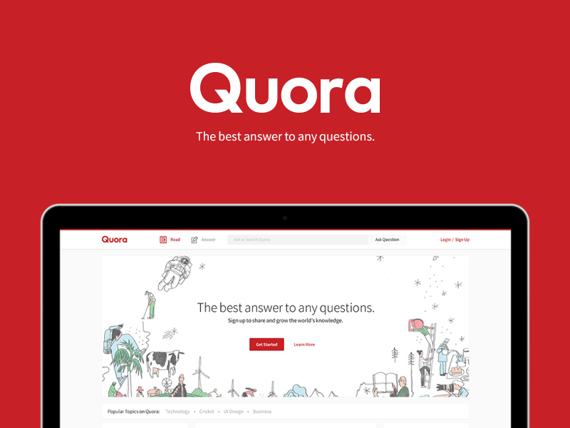 Utiliza Quora en tu estrategia de marketing de contenidos.